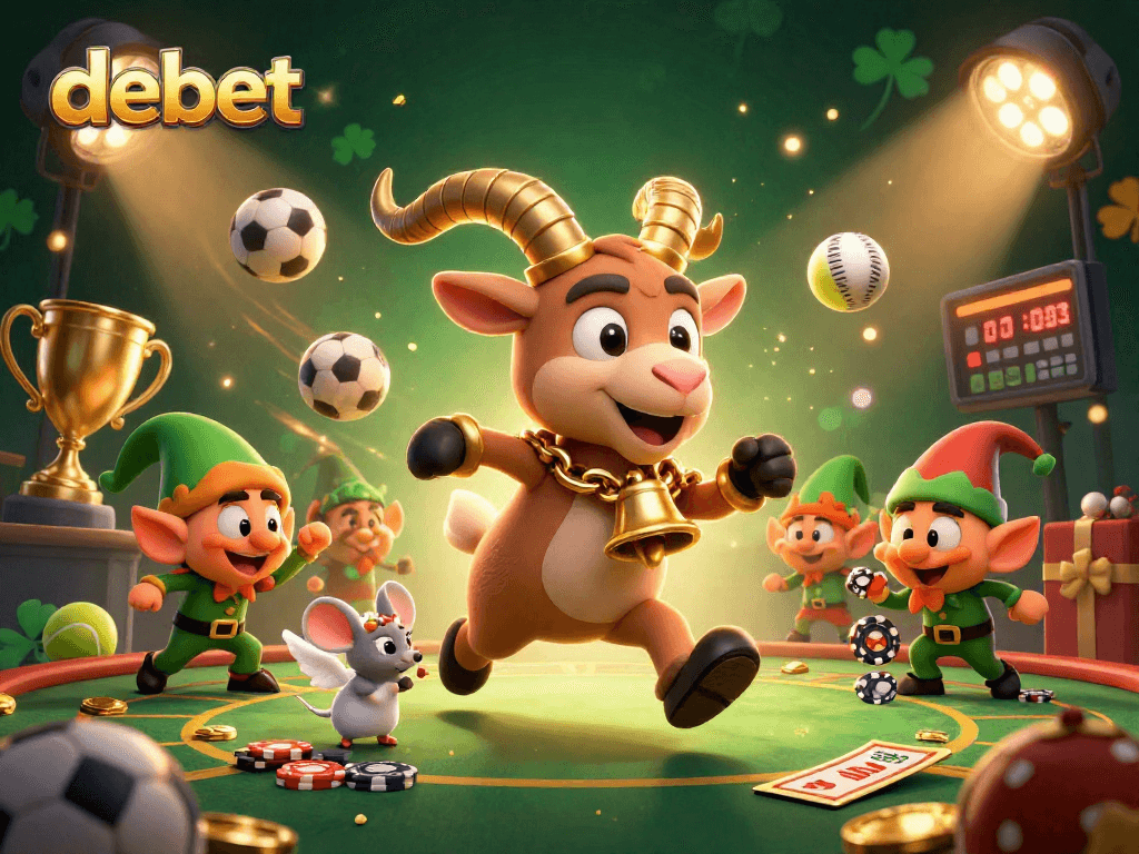Experience the debet action at a festive casino with Krampus and playful gremlins stealing chips.