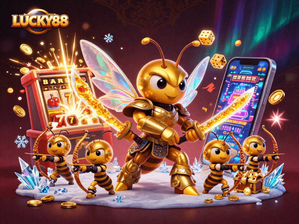 Join the excitement at LUCKY88 with vibrant characters and thrilling casino elements!