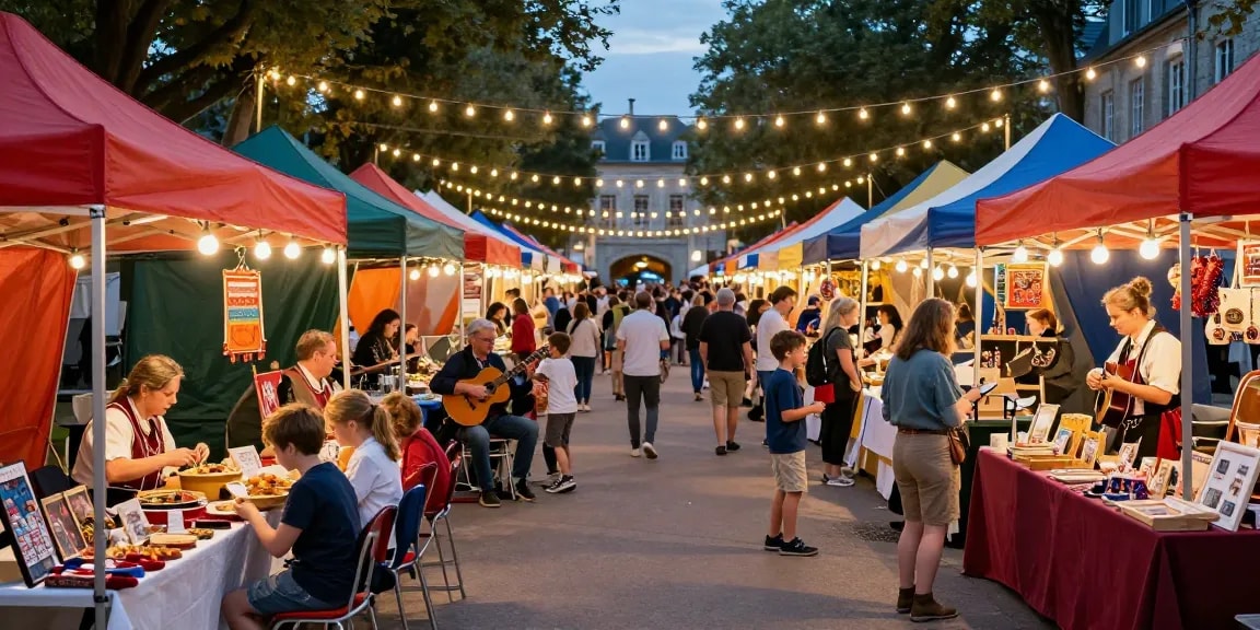A vibrant celebration of Breton culture at the night market featuring m98 สล็อตวอเลท 2026 highlights.