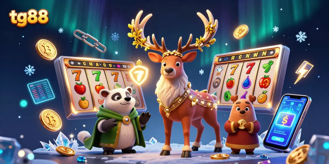 Spin and win with tg88's vibrant slot features, showcasing an adventurous casino scene.