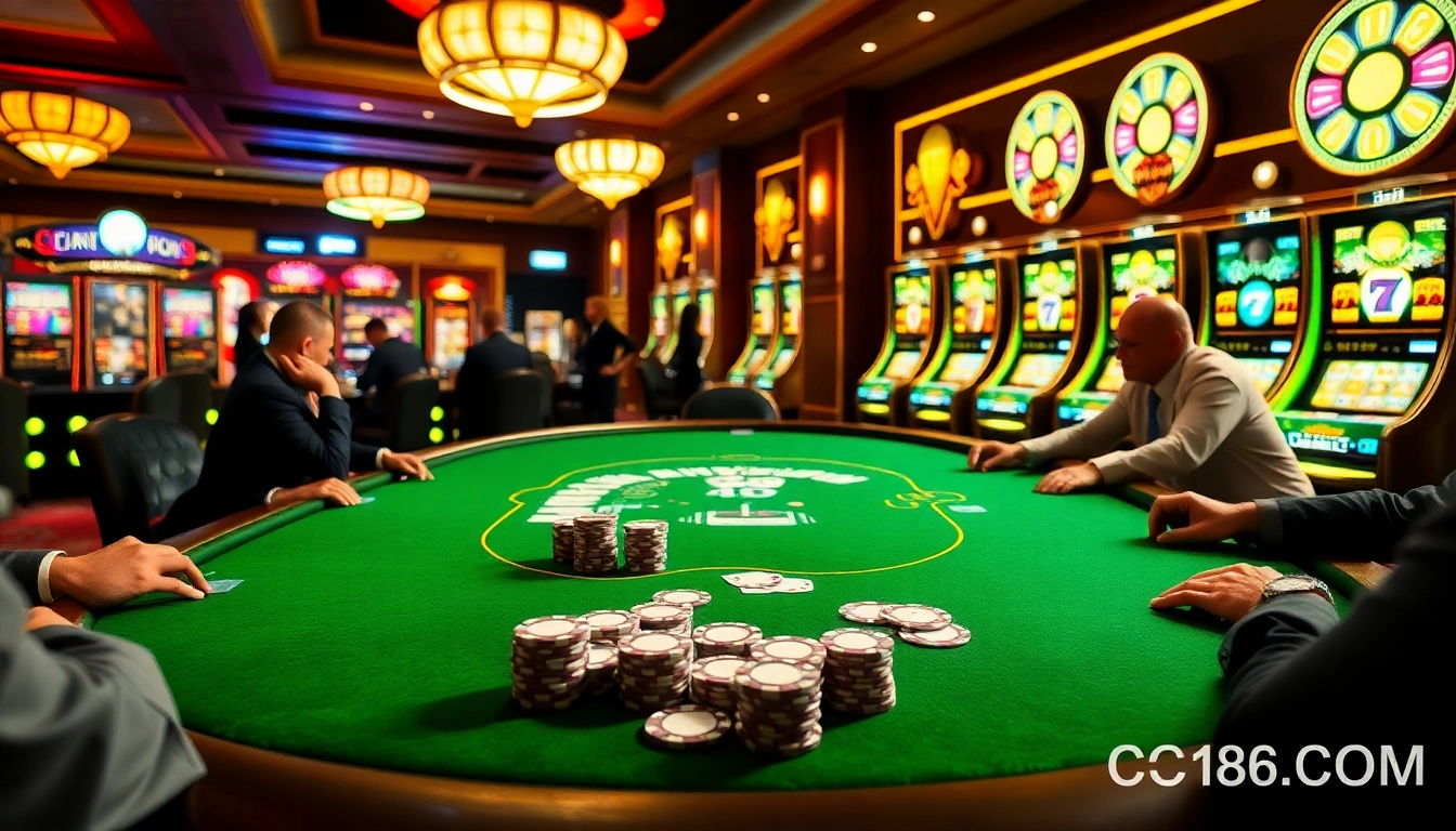 Experience the thrill of high-stakes poker with C168 COM in a luxurious casino setting.