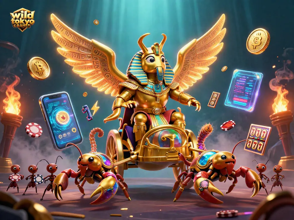 Engage in exciting gameplay at wild tokyo casino featuring vibrant characters and crypto elements.
