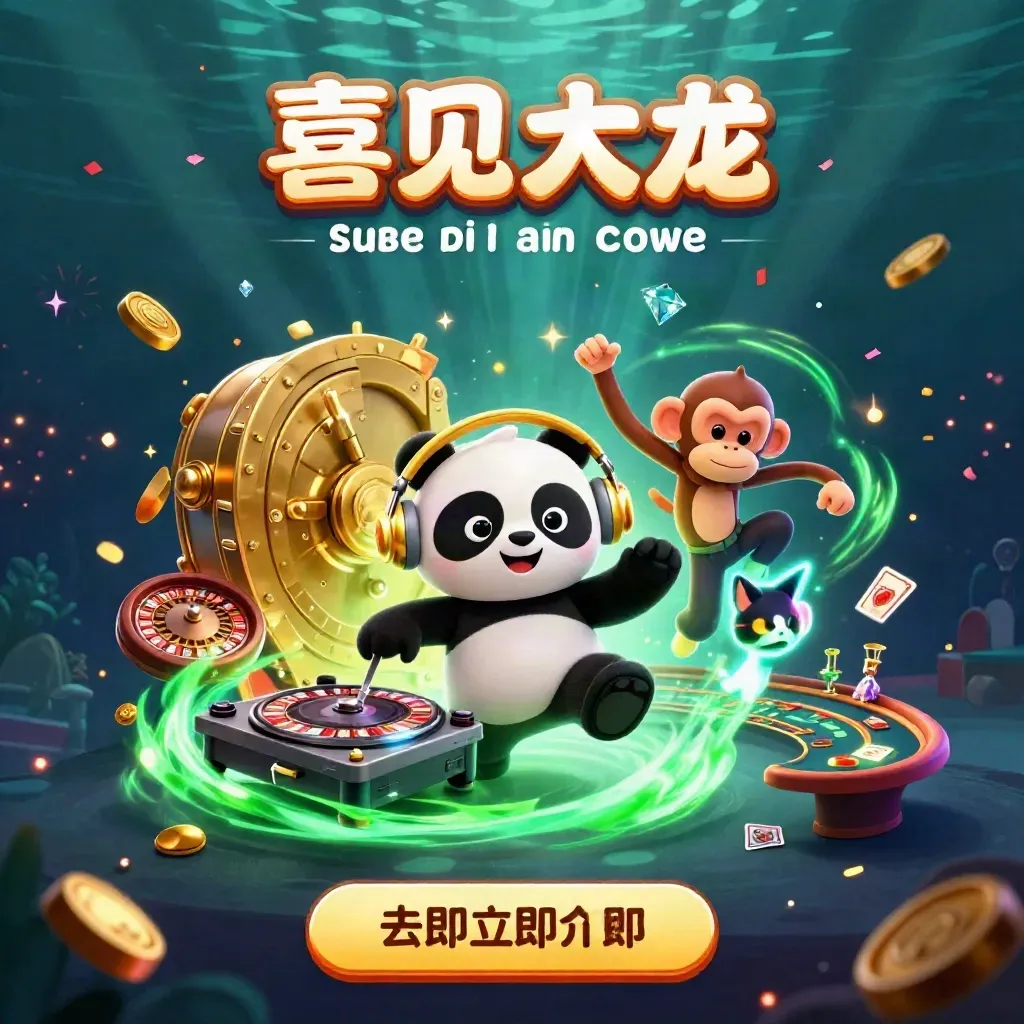 Panda DJ, scimmia breakdance e gattino neon esplodono davanti a un caveau d’oro.