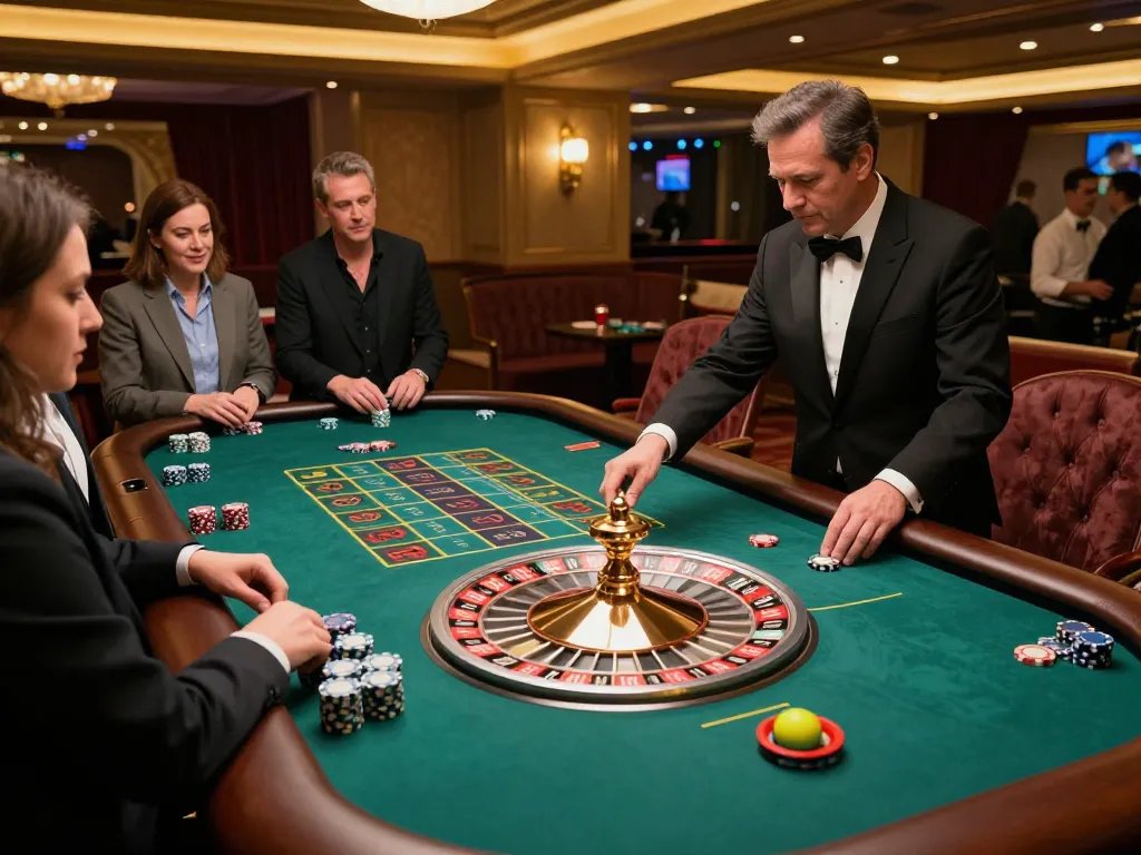 Experience the thrill of live dealer roulette at 33win, where players engage in high-stakes betting.