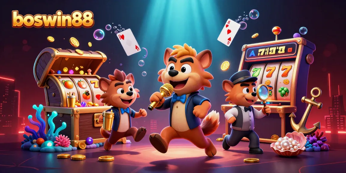 Menangkan jackpot di boswin88 dengan permainan slot yang mengasyikkan dan interaksi karakter konyol.